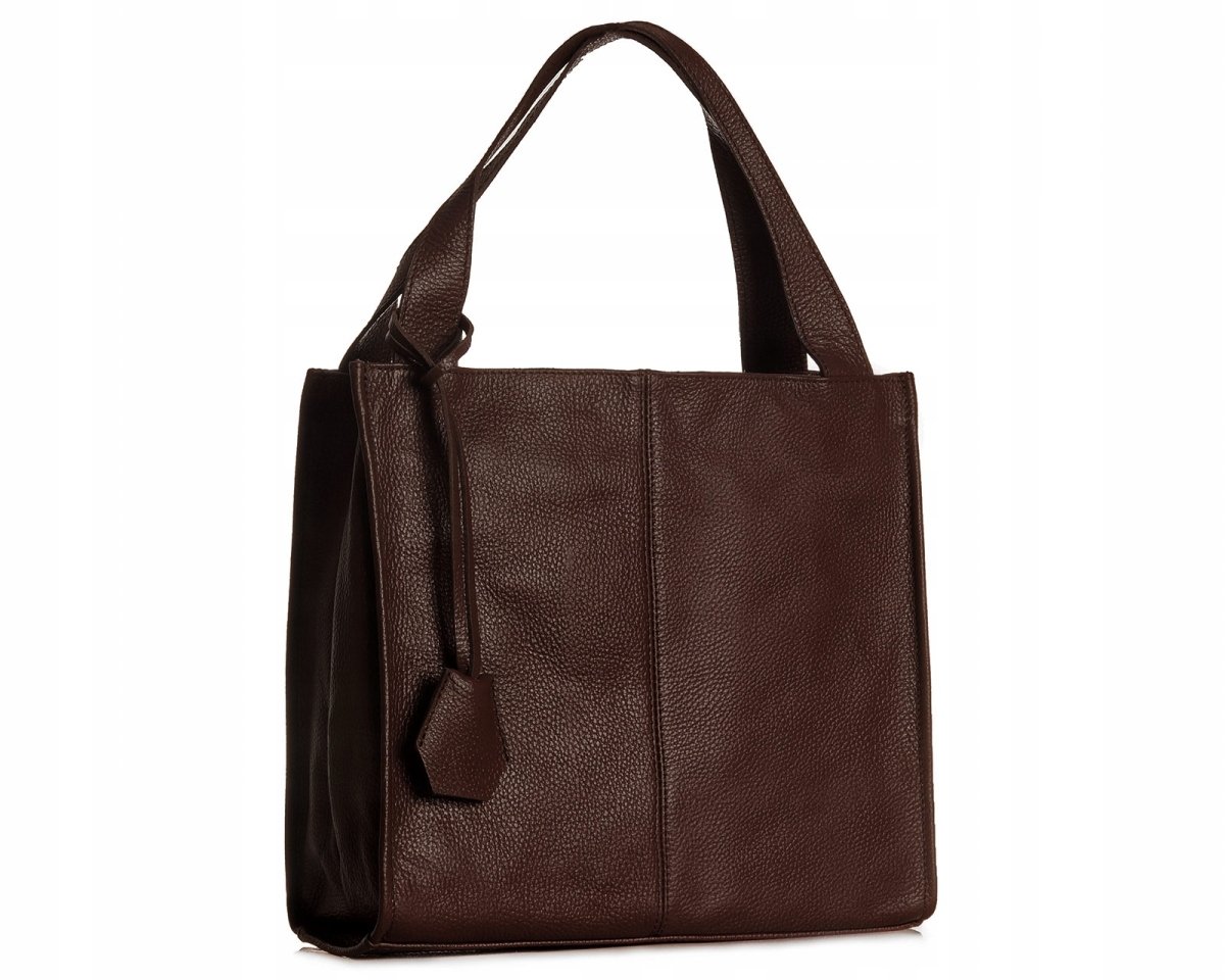 WŁOSKA SKÓRZANA TORBA DAMSKA SOLOME NAOMI BRĄZOWA KLASYCZNA