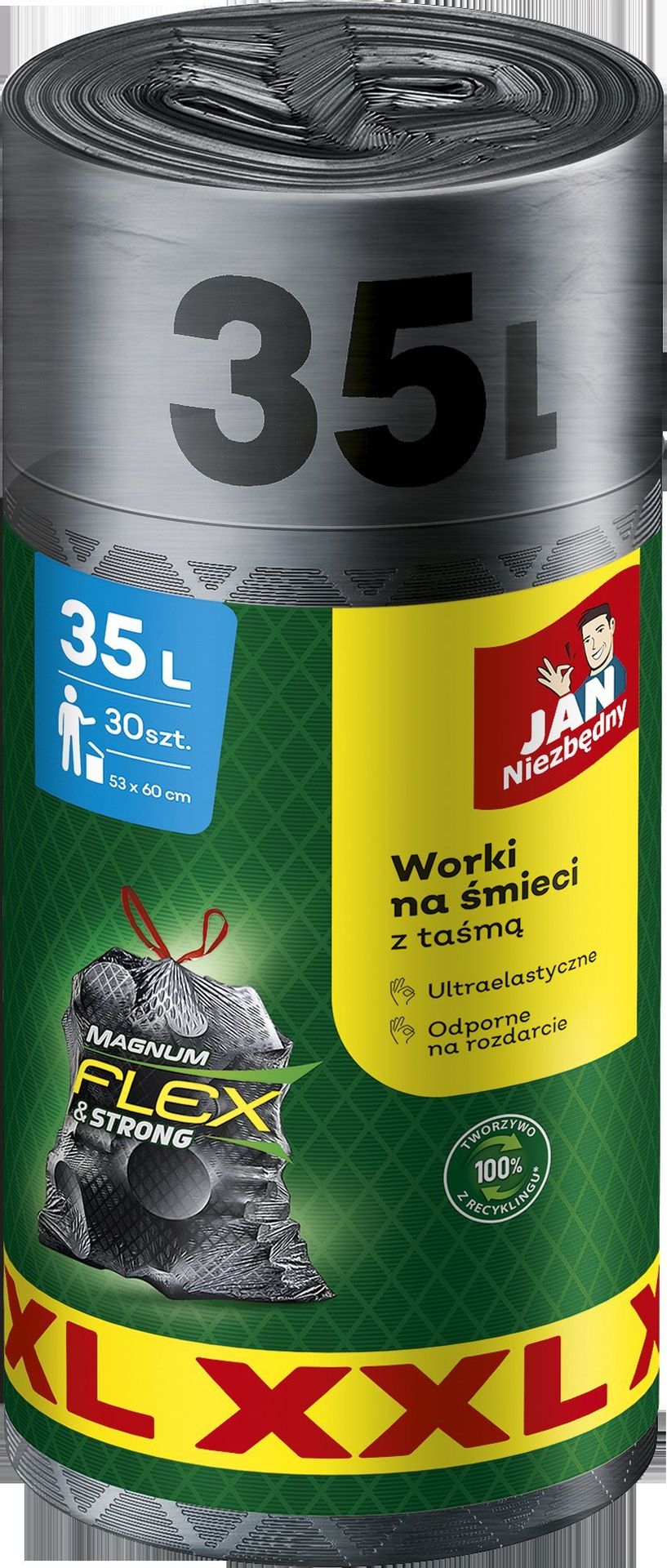 JAN Niezbędny Worki na odpady domowe 35L 30szt. SA-JN-353470