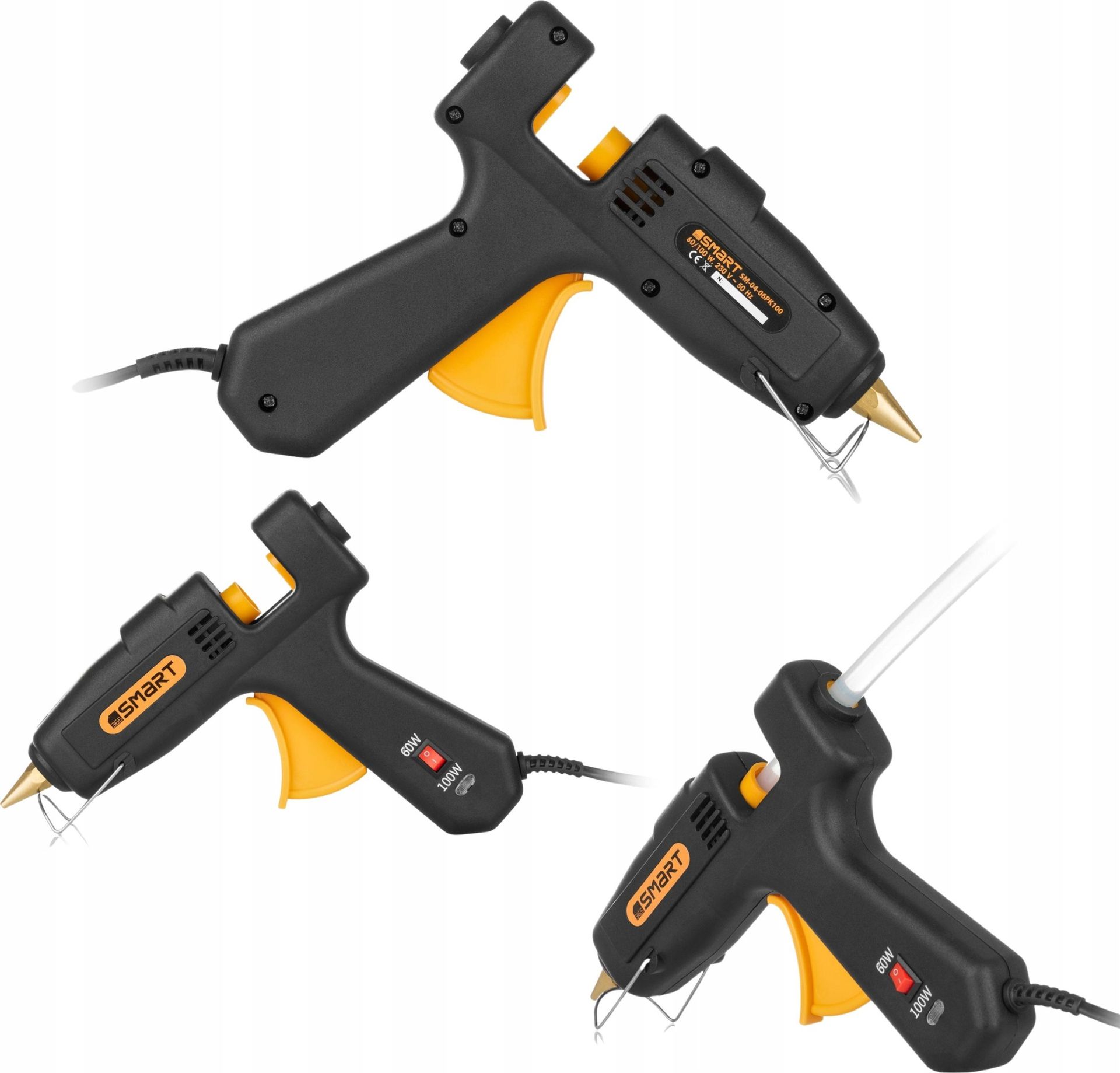 Pistolet do kleju SMART365 pistolet do kleju na gorąco, 11 mm, 60/100W 04-06PK100