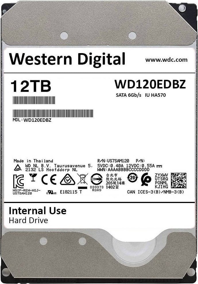 Dysk WD 12TB 3.5