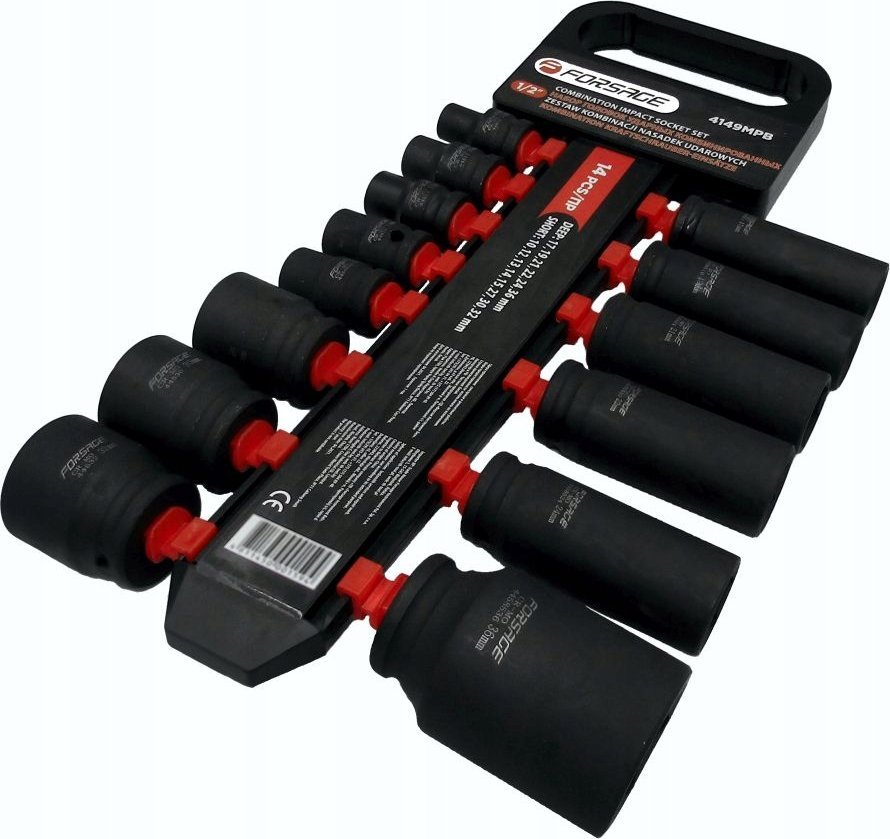 Forsage Zestaw nasadek udarowych kombi 14el. 1/2