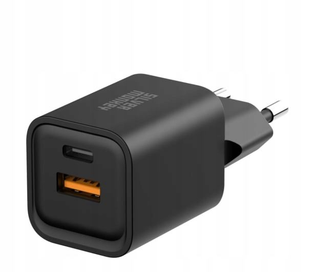 Silver Monkey Ładowarka sieciowa GaN 35W USB-C PD, USB-A QC B