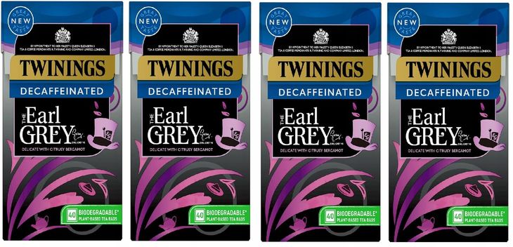 Twinings EARL GREY DECAF 4x40tb herbata bezkofeinowa UK