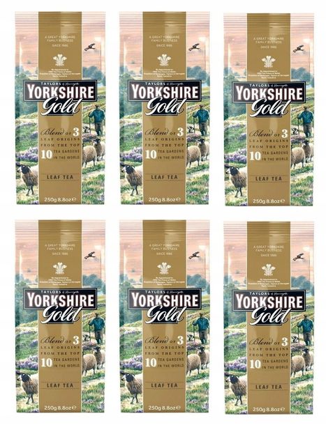 Yorkshire GOLD Tea herbata sypana 6 x 250g UK