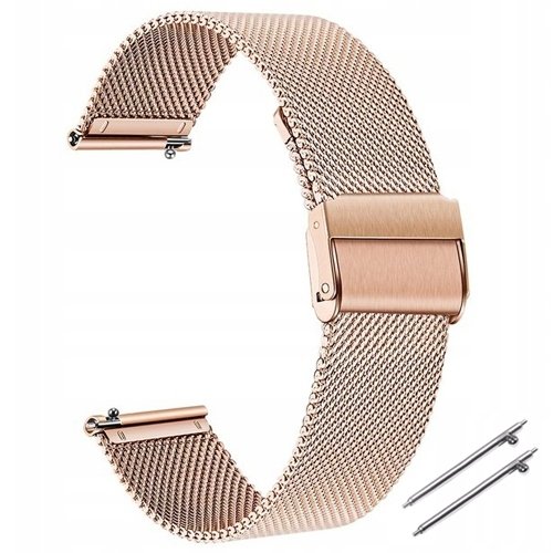 Bransoleta Pasek Smartwatch 22Mm Stal R����owe Z��oto
