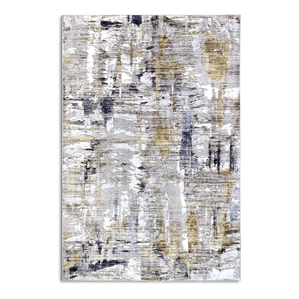Jasnoszary dywan 80x150 cm Malard Anthracite Gold – Elle Decoration