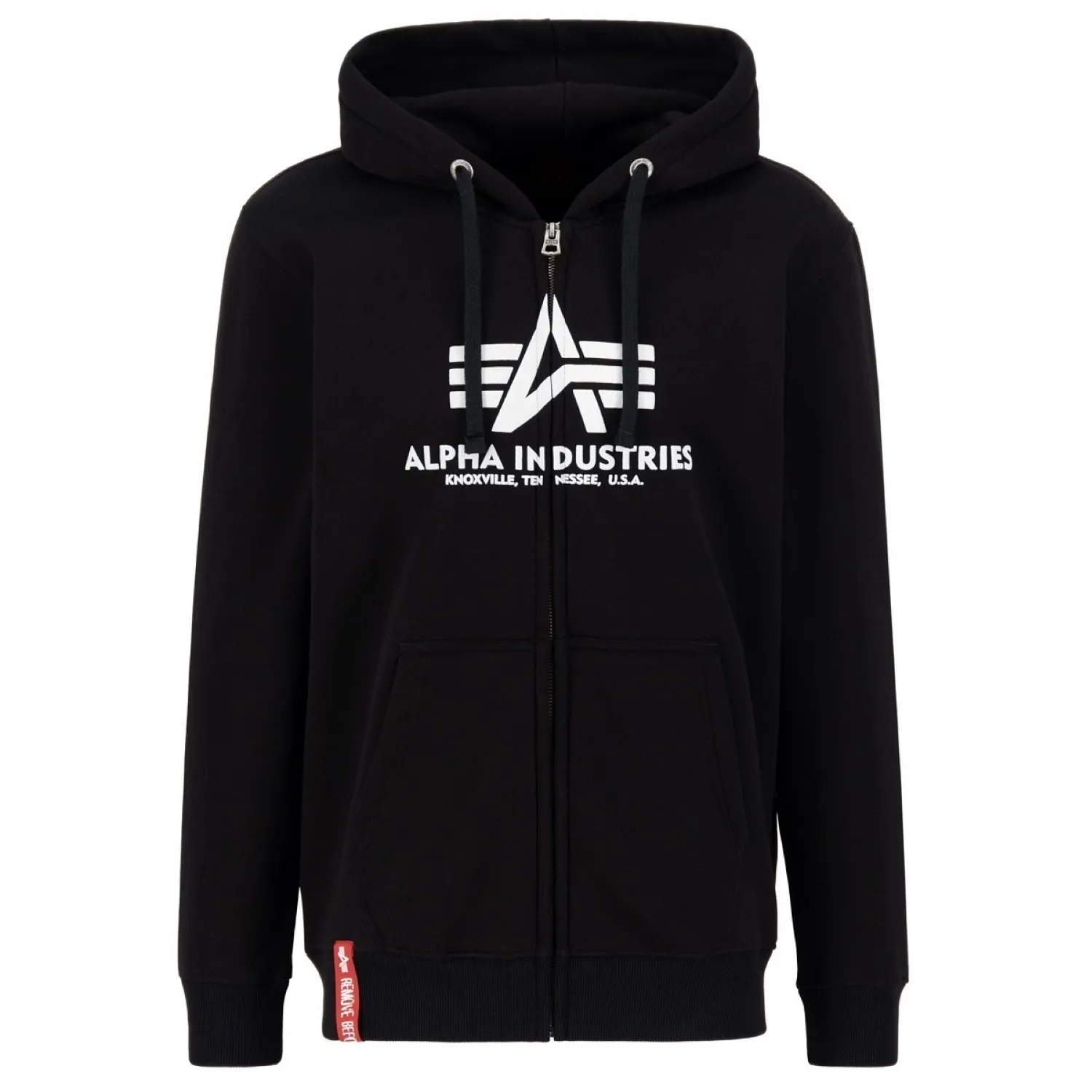 Bluza rozpinana z kapturem Alpha Industries PP Basic 178325PP 03 - Czarna