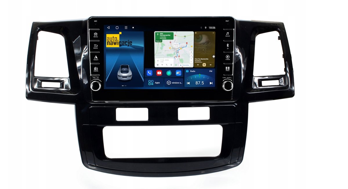 RADIO NAWIGACJA GPS TOYOTA HILUX 2008-2015 ANDROID AUTOMATYCZNA KLIMA