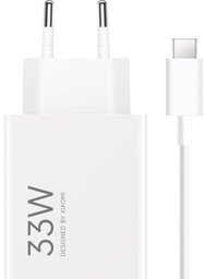 Xiaomi Ładowarka sieciowa Travel Charger 33W 1x USB-A + kabel USB-C 1 m, biała
