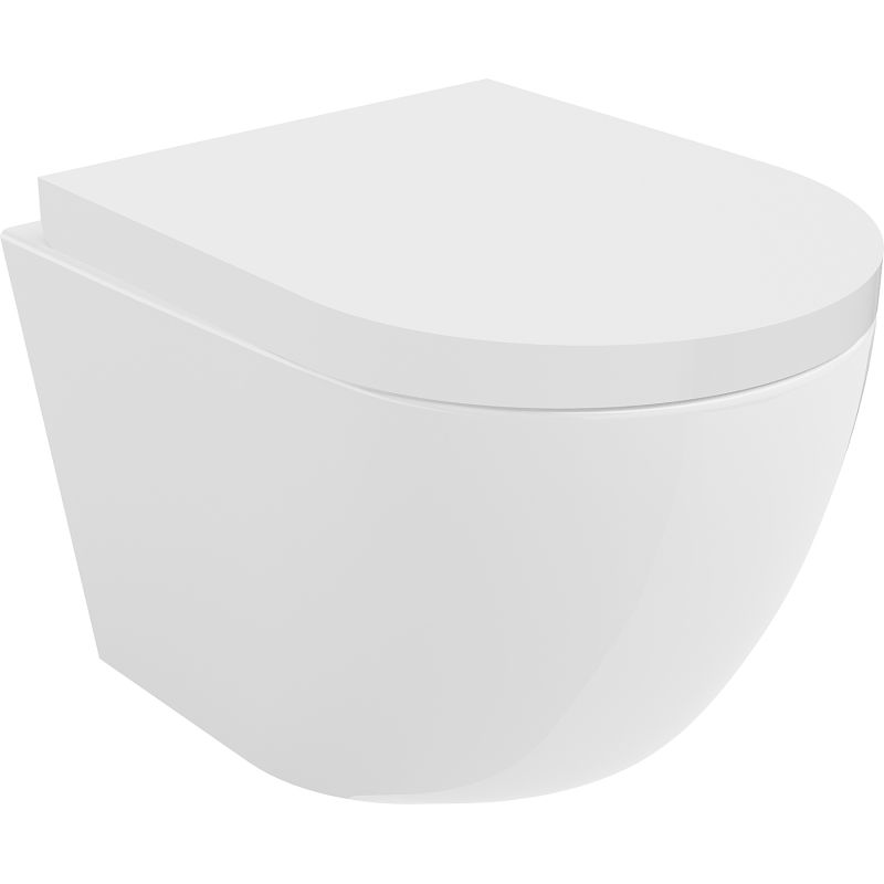 Mexen Lena miska wc Rimless Tornado z deską wolnoopadającą twarda, duroplast, biała połysk - 30220200T