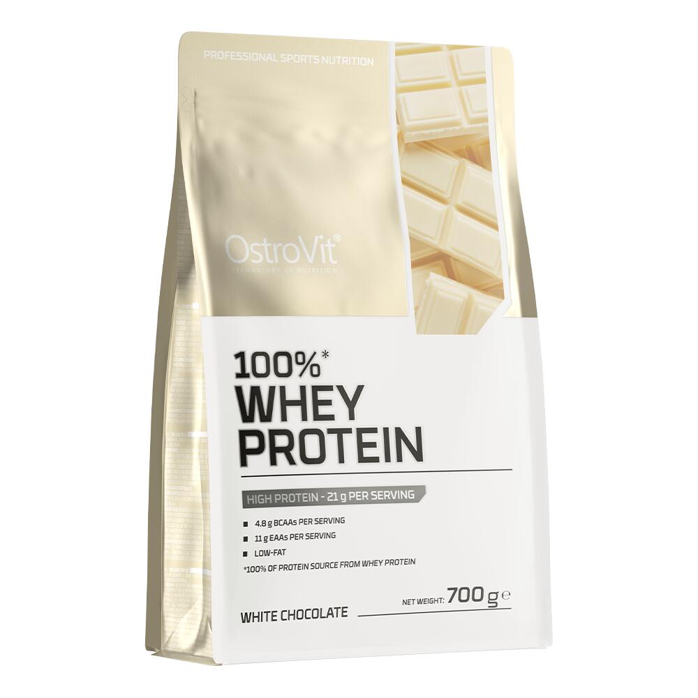OstroVit Odżywka białkowa 100% Whey Protein biała czekolada - suplement diety 700 g