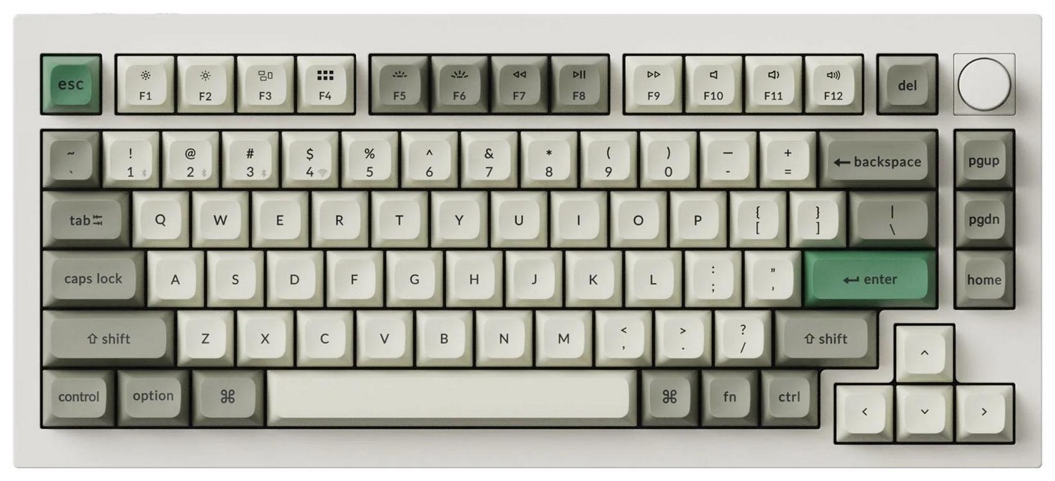 Keychron Q1 Max 75% Brown Switch Shell White