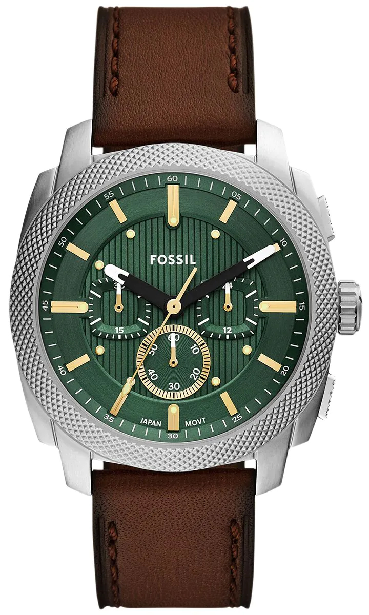 Zegarek Fossil FS6100 Machine Brown Leather Strap 44mm