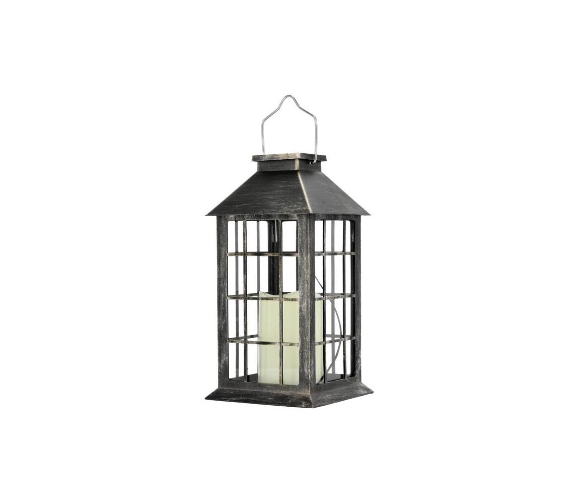 LED Lampa solarna wisząca LED/0,02W/1,2V 2700K IP44 patyna