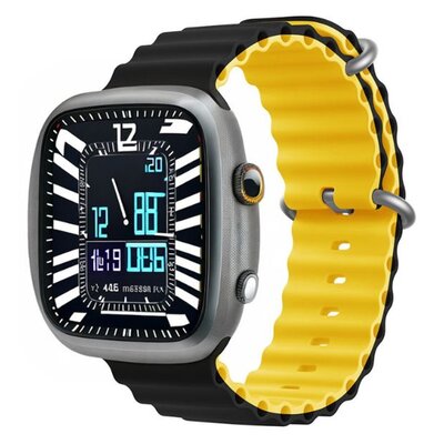 Pasek DEVIA Deluxe Sport6 do Apple Watch (38/40/41mm) Czarno-żółty