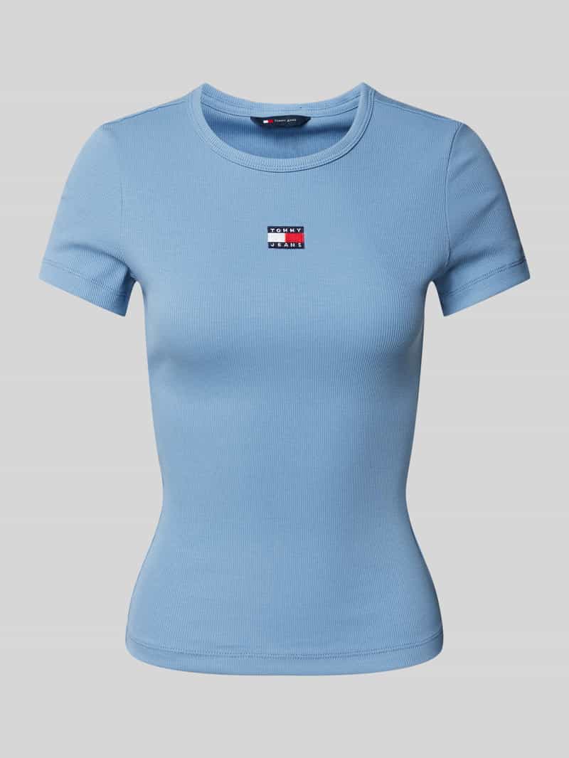 T-shirt z wyhaftowanym logo
