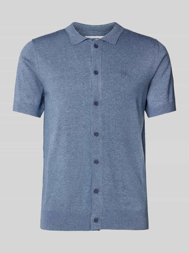 Koszula casualowa o kroju slim fit z wyhaftowanym logo model ‘Ecovero’