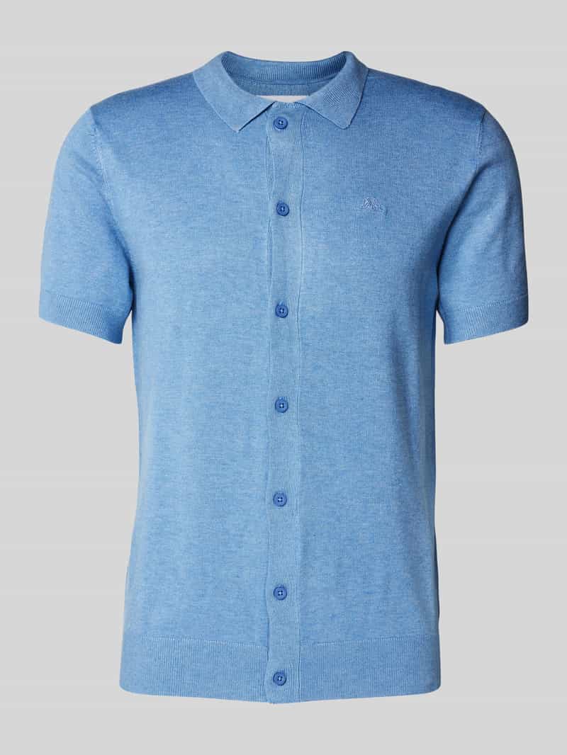 Koszula casualowa o kroju slim fit z wyhaftowanym logo model ‘Ecovero’