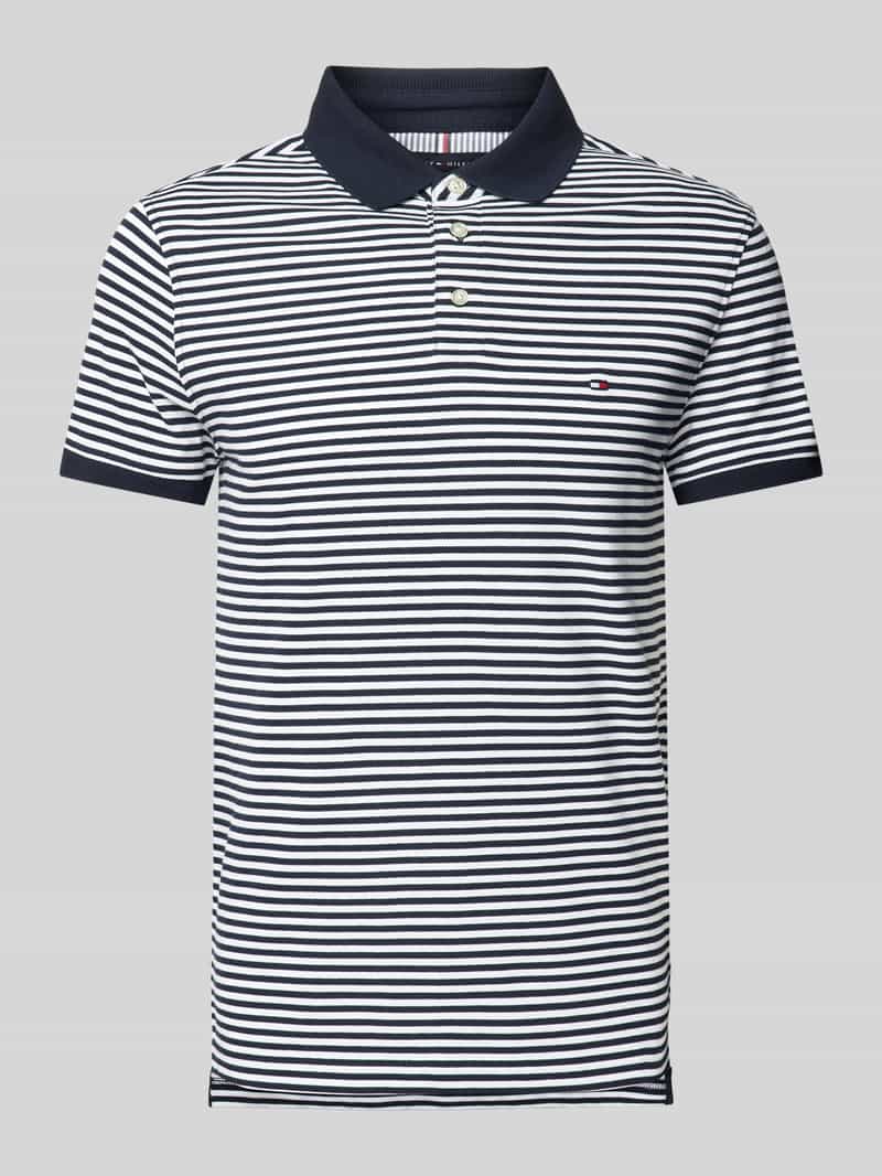 Koszulka polo o kroju slim fit z wyhaftowanym logo model ‘1985’