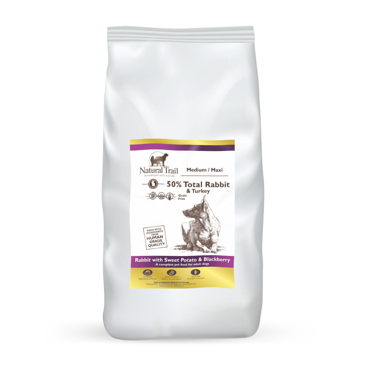 NATURAL TRAIL Rabbit Medium Breed 12kg królik