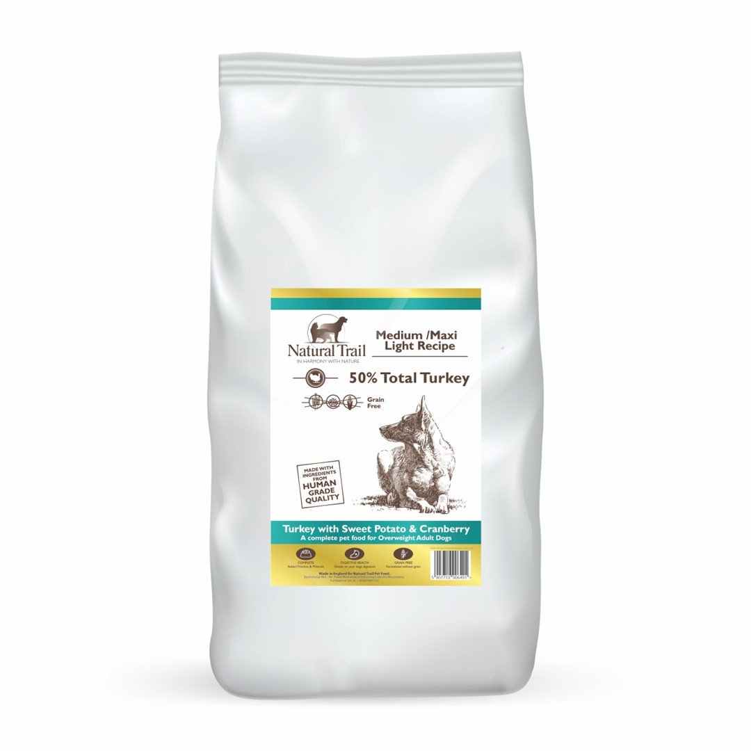 NATURAL TRAIL Dog GF LIGHT Turkey With Sweet Potato & Cranberry 12kg