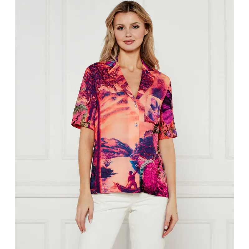 Desigual Koszula PARADISE_LACROIX Loose fit