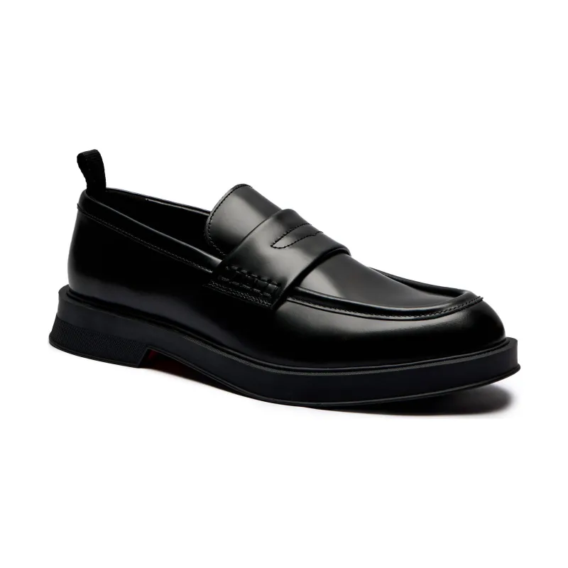 HUGO Skórzane loafersy Lenner
