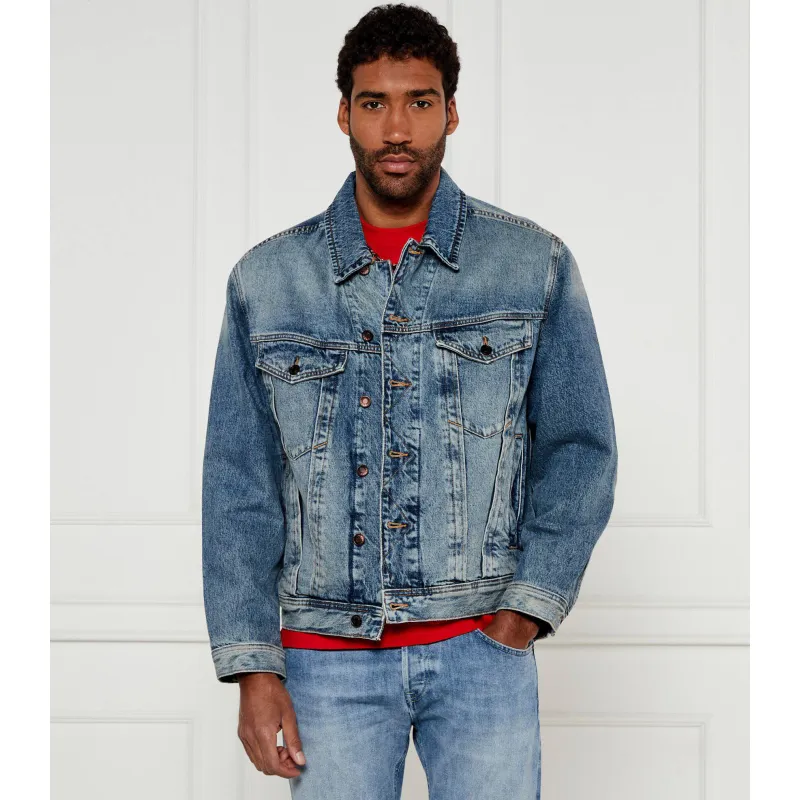 HUGO Jeansowa kurtka Loose fit