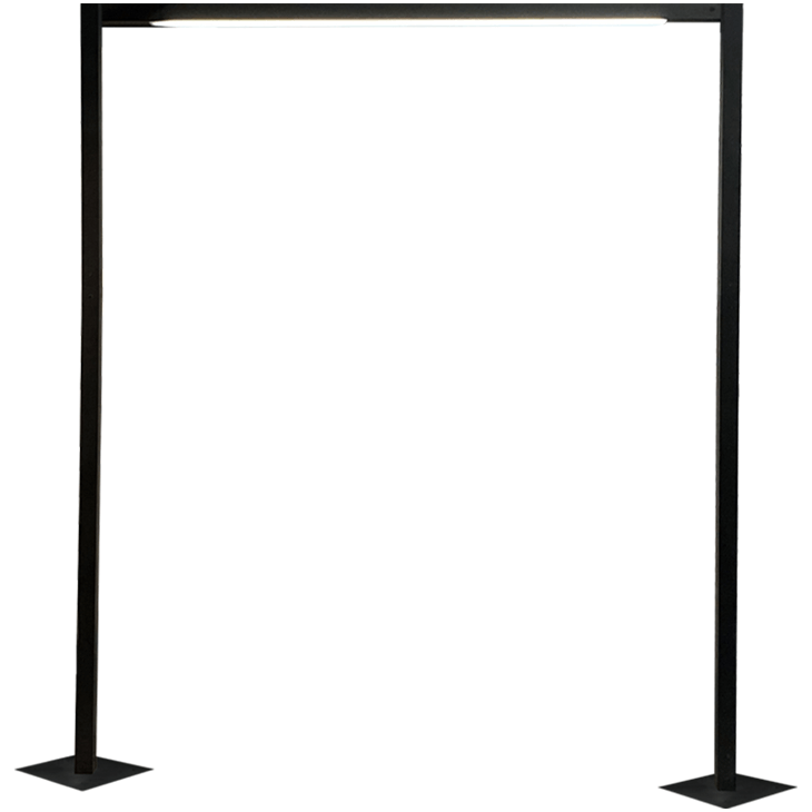 Ogrodowa lampa stojąca TAKETA 9934 IP44 bramka antracyt