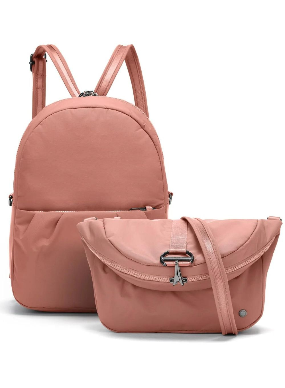Torba / plecak antykradzieżowy damski Pacsafe CX Convertible Backpack - econyl rose