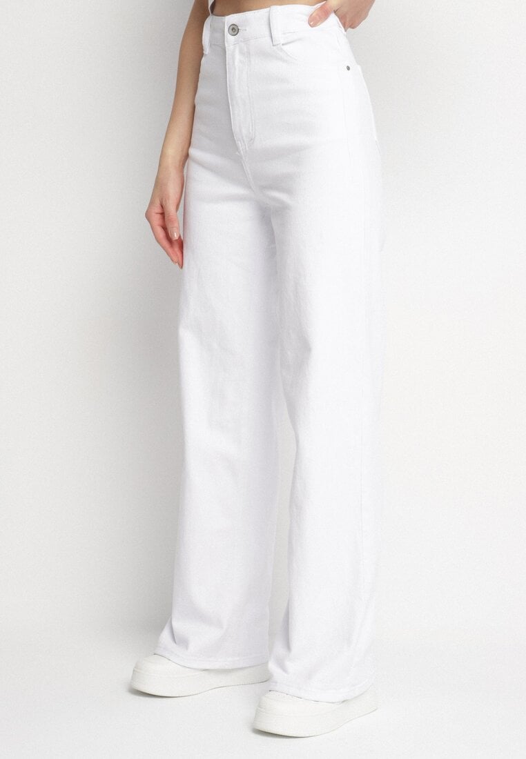 Białe Jeansy Szerokie Murisana