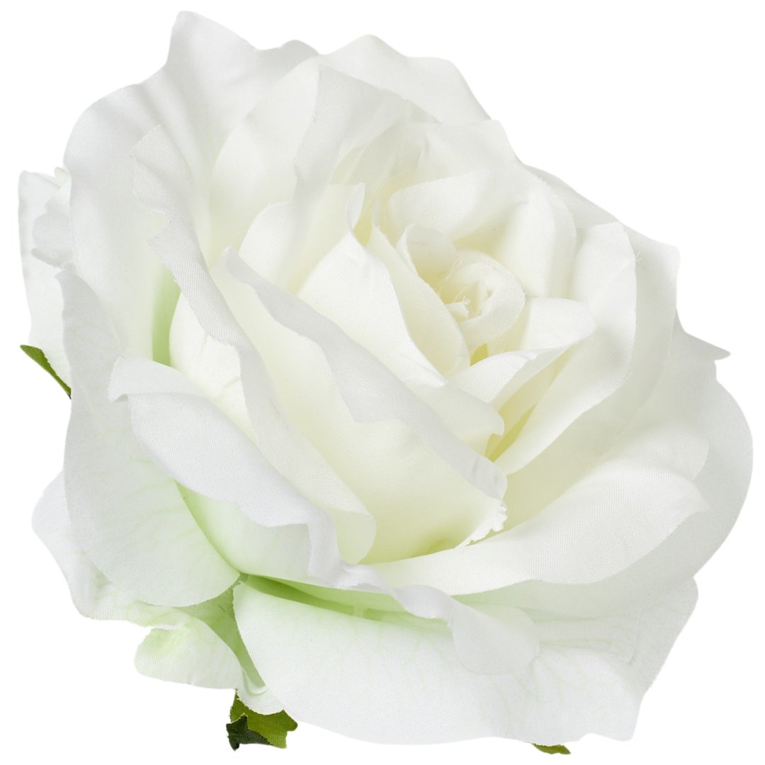 [68b5202] Róża główka rozkwitnięta 10cm ecru