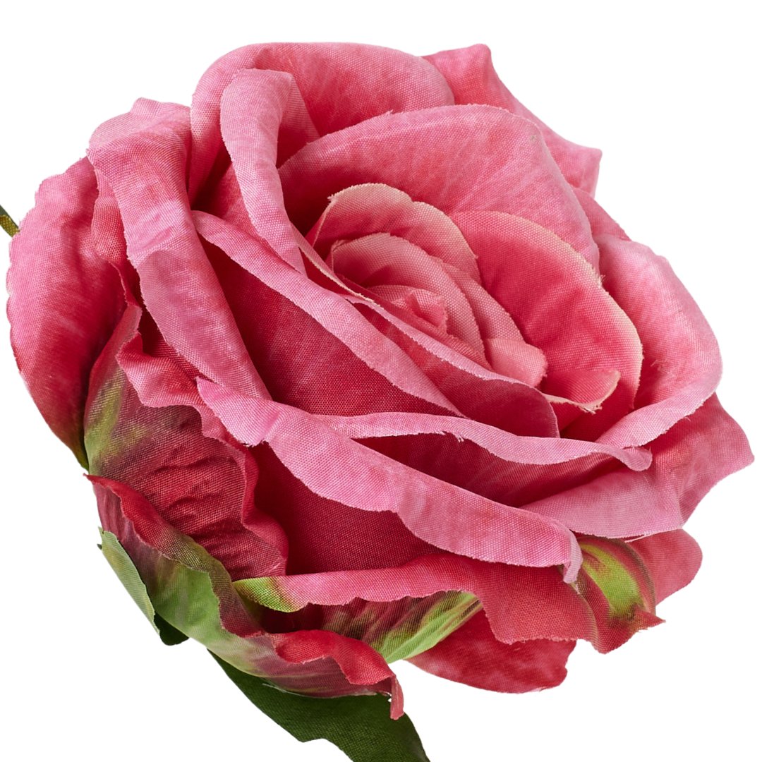 [68b5171] Róża główka wyrobowa 9cm ciemnoróżowa