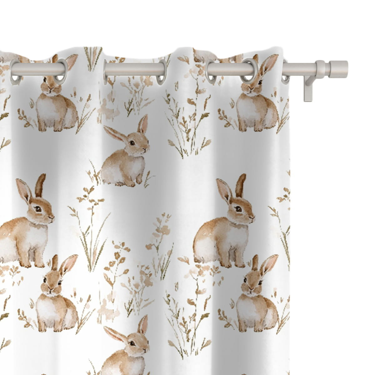 Zasłona SPRING wzór SP24 zajączki 150 x 150 cm tkanina zaciemniająca