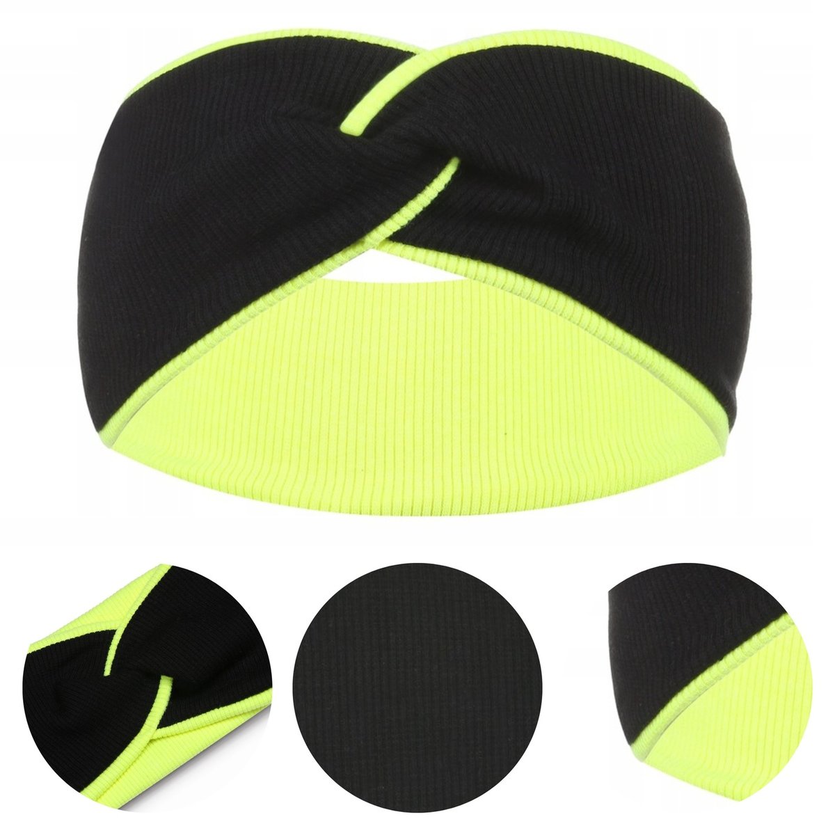 OPASKA DZIECIĘCA BAWEŁNIANA PRZEPLATANA BAWEŁNA 95% CZARNA NEONOWA 48-52