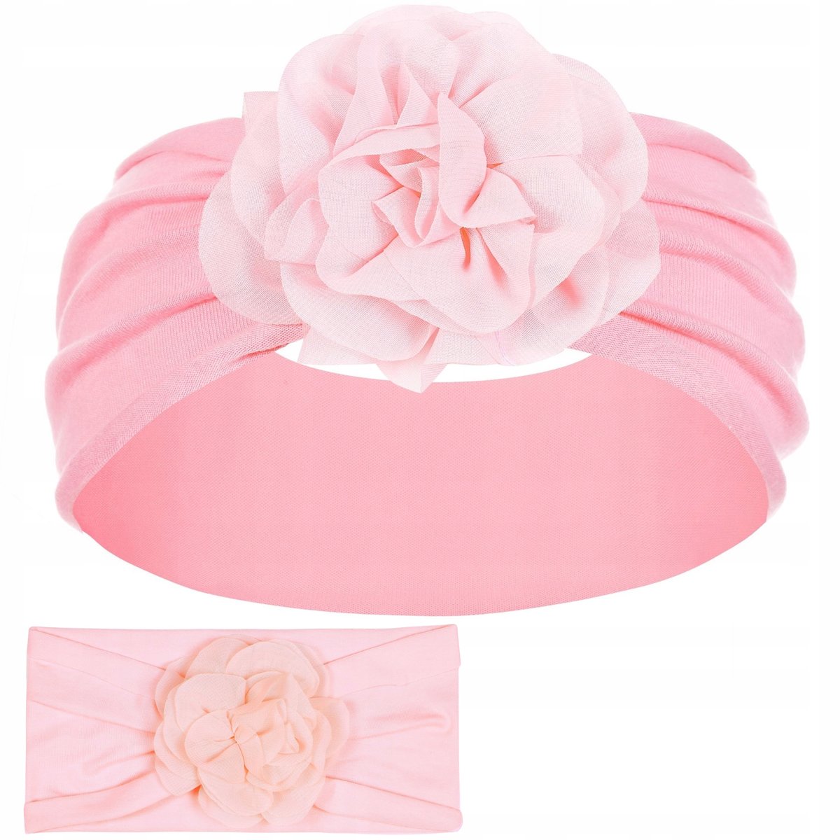 OPASKA DZIEWCZĘCA BAWEŁNIANA Z KWIATEM SZEROKA RÓŻOWA 38-46 MAJKA