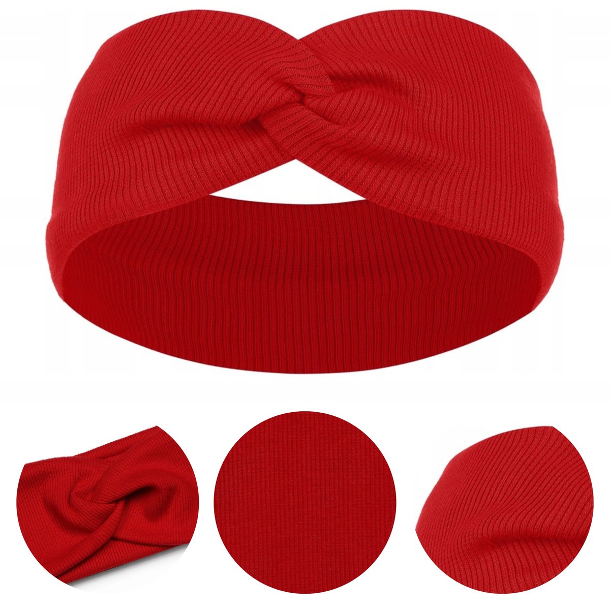 OPASKA BAWEŁNIANA PRZEPLATANA PODWÓJNA NA WIOSNĘ LATO JESIEŃ 48-52 CZERWONA