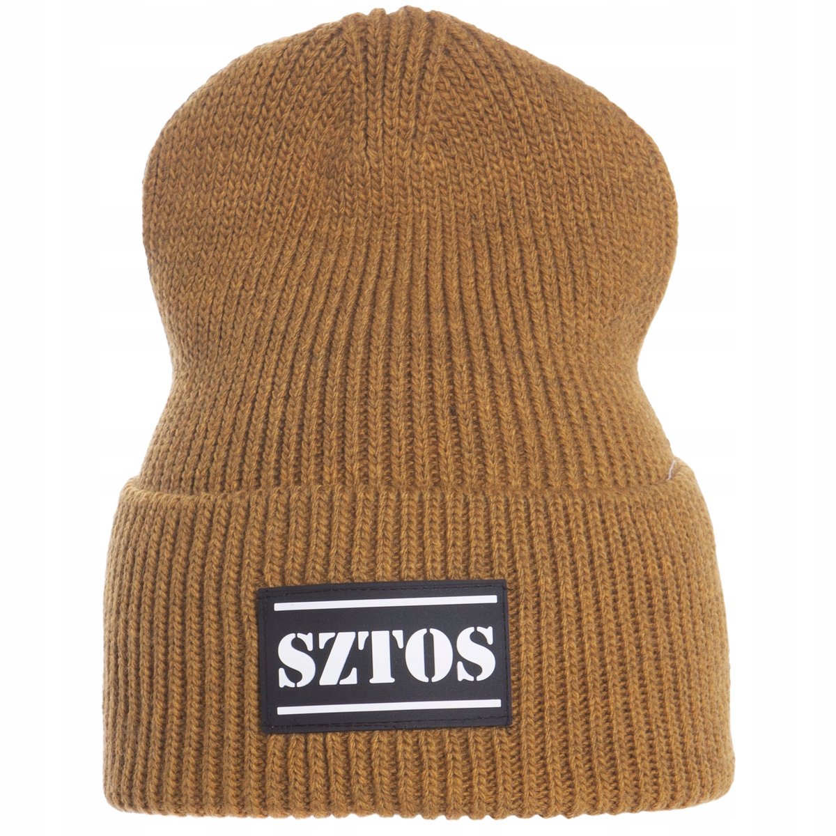 Czapka Zimowa Sztos Damska Beanie Smerfetka Musztardowy Kolor Żółta