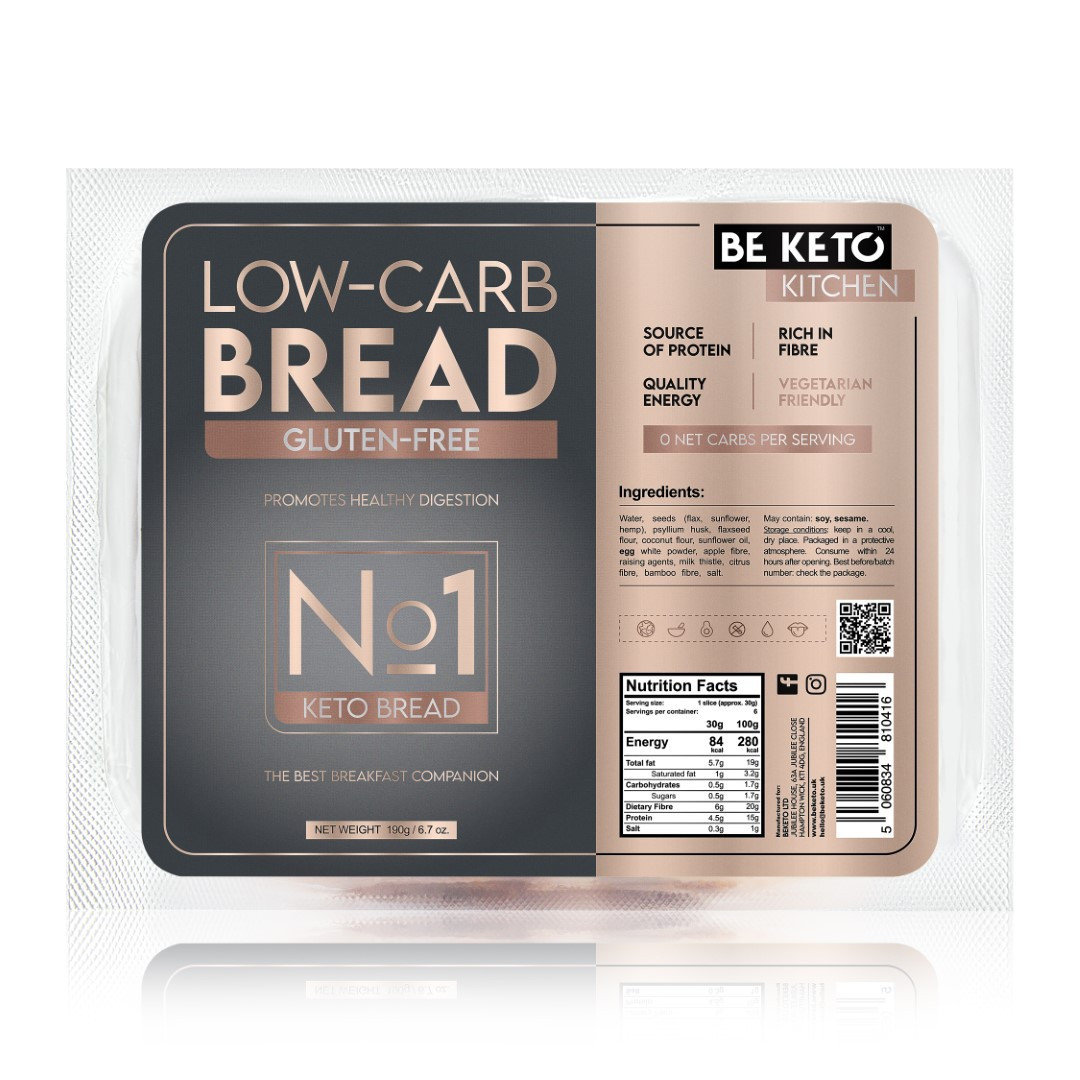 Be Keto Chleb Low Carb Bezglutenowy 190g Energia