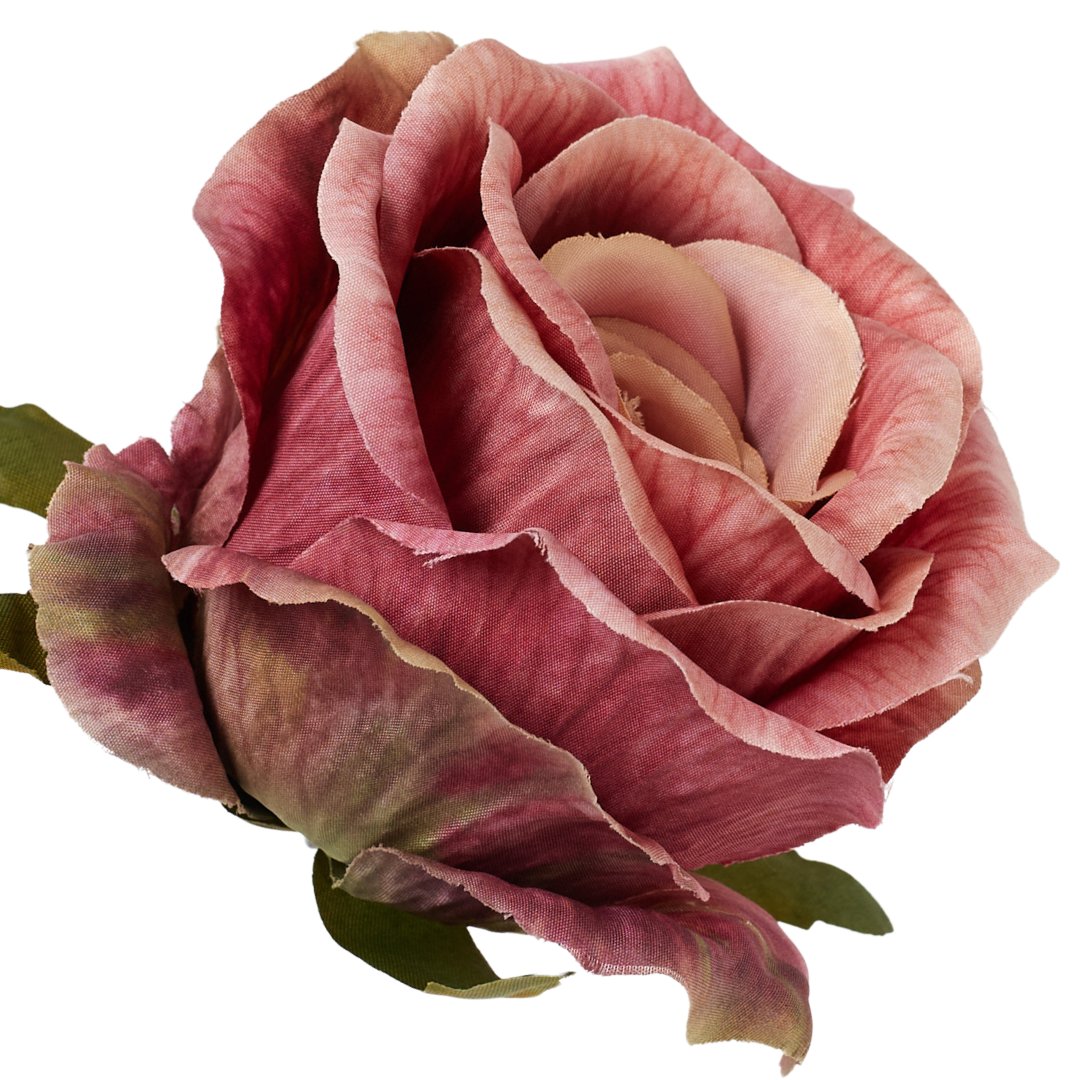 [68b5143] Róża główka wyrobowa 9cm ciemnoróżowa cieniowana