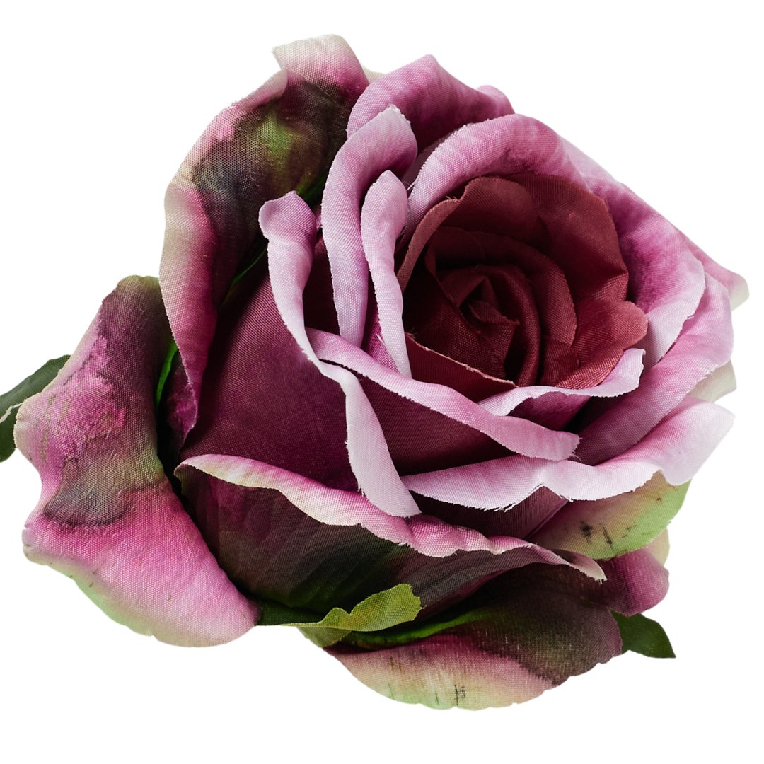 [68b5173] Róża główka wyrobowa 9cm fioletowo-różowa