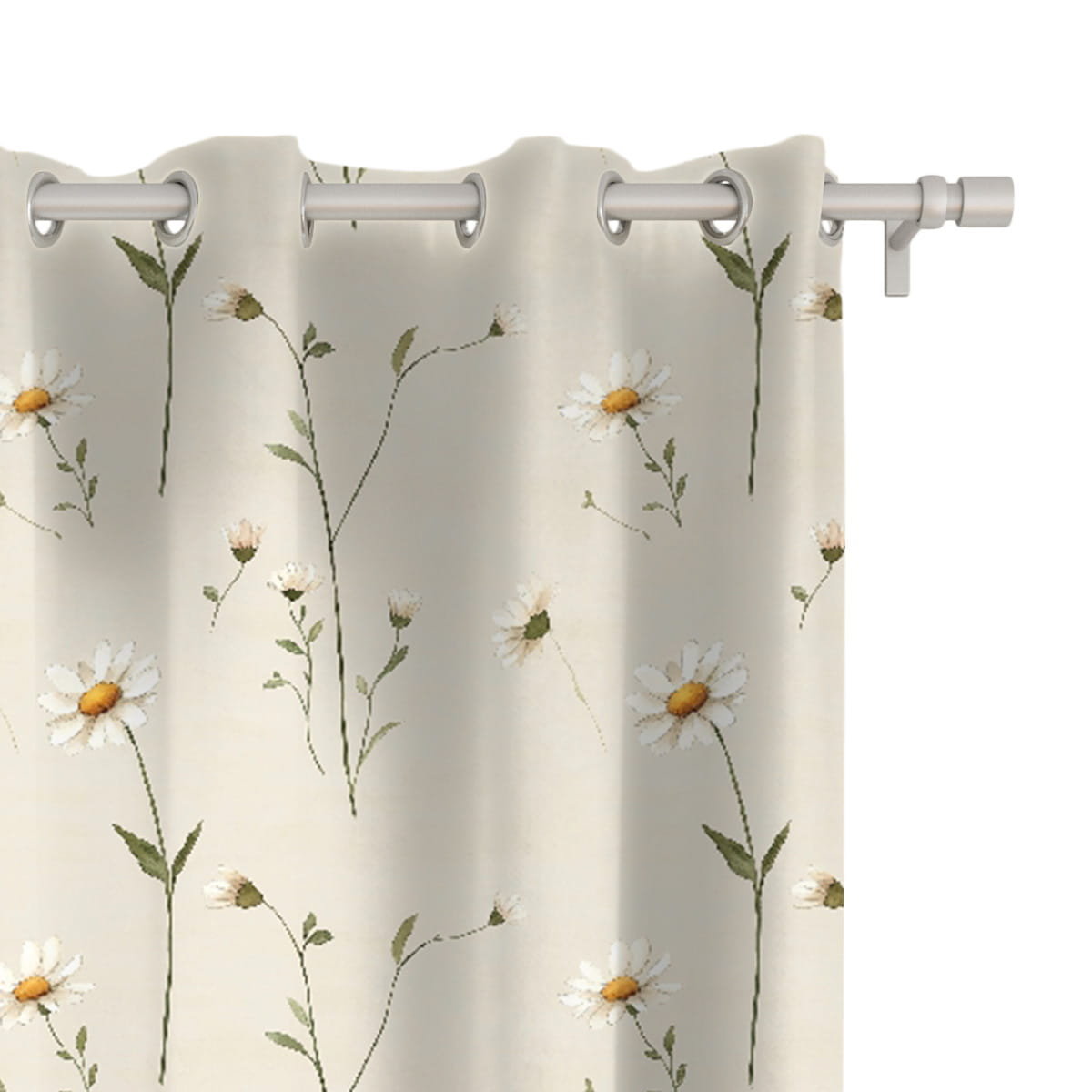 Zasłona SPRING wzór SP25 stokrotki 150 x 230 cm tkanina zaciemniająca