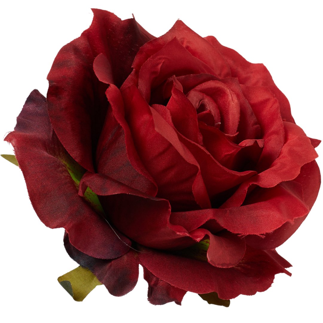 [68b5230] Róża główka rozkwitnięta 10cm bordowa