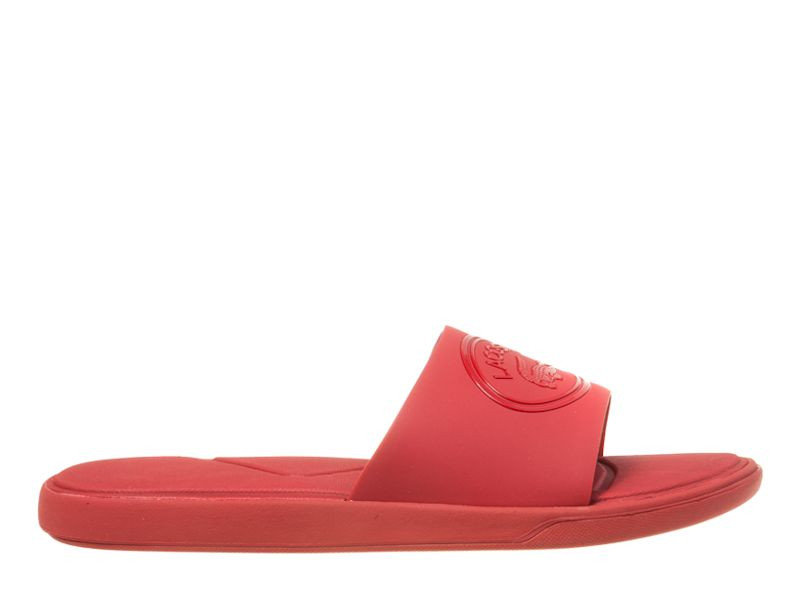 Klapki damskie Lacoste 736CAW0021RR1 L.30 SLIDE 318 1 CAW Czerwone