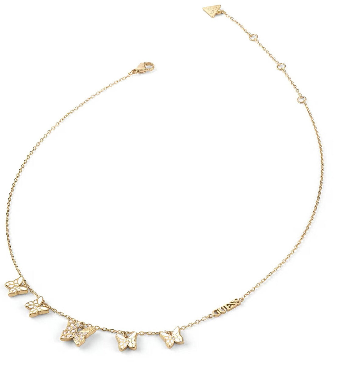 Naszyjnik Guess Chrysalis JUBN04101JWYGWHT/U motyle