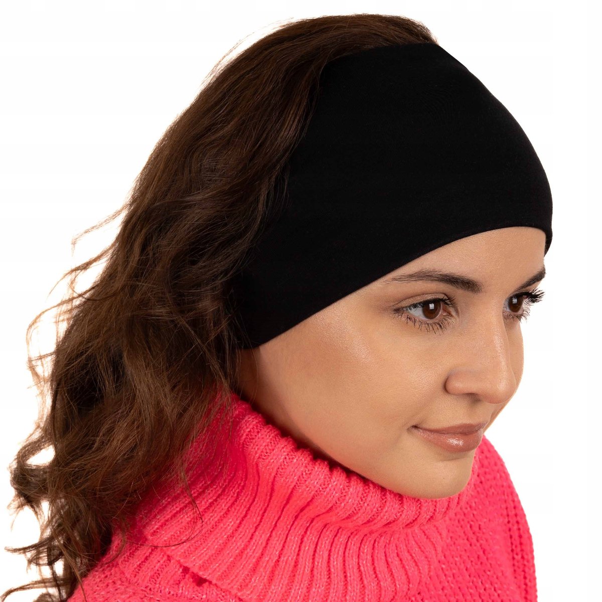 SZEROKA OPASKA DAMSKA TURBAN NA GŁOWĘ NA USZY DO WŁOSÓW NA JESIEŃ WIOSNĘ