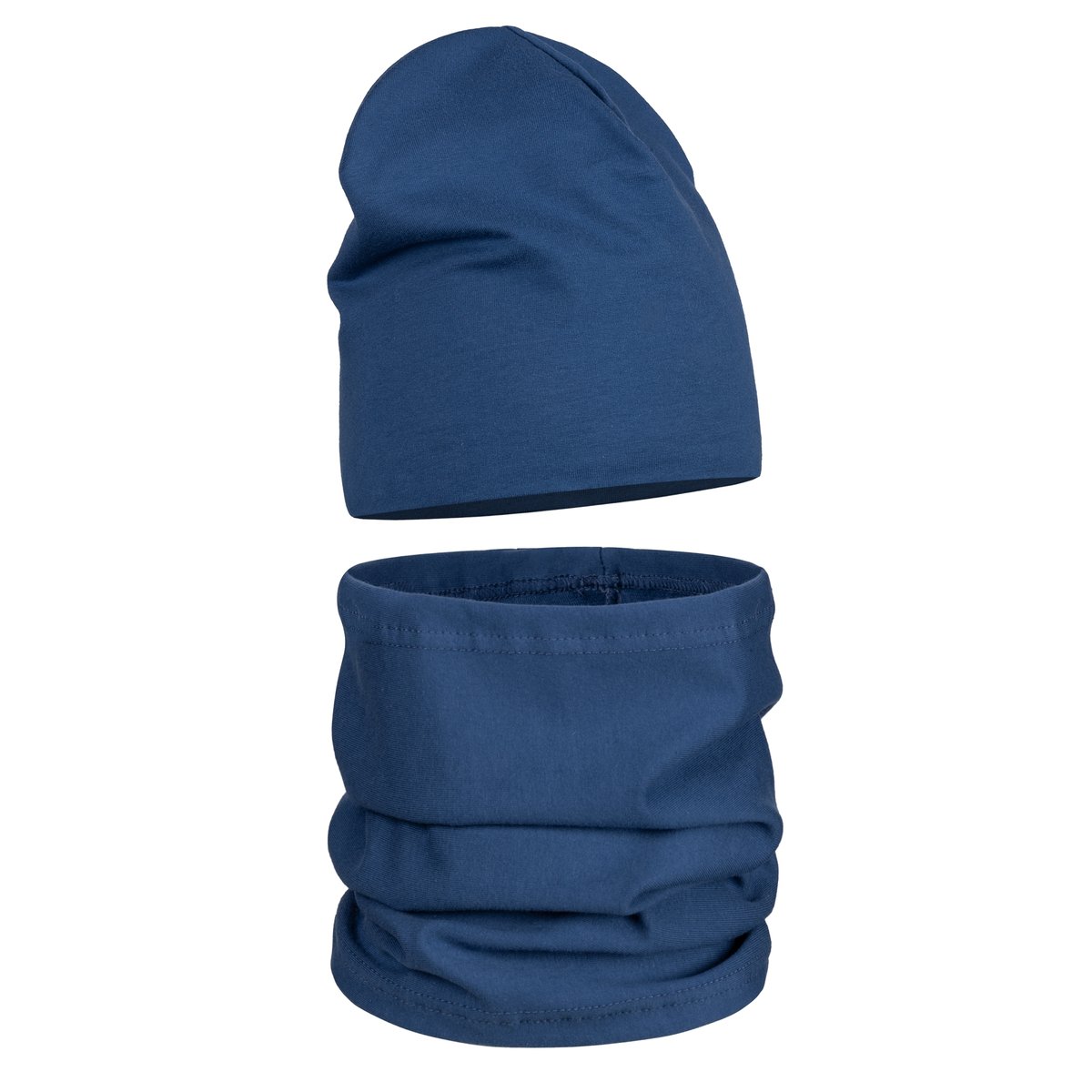 KOMPLET PRZEJŚCIOWY WIOSENNY JESIENNY CZAPKA + KOMIN BAWEŁNA KOLORY 54/58