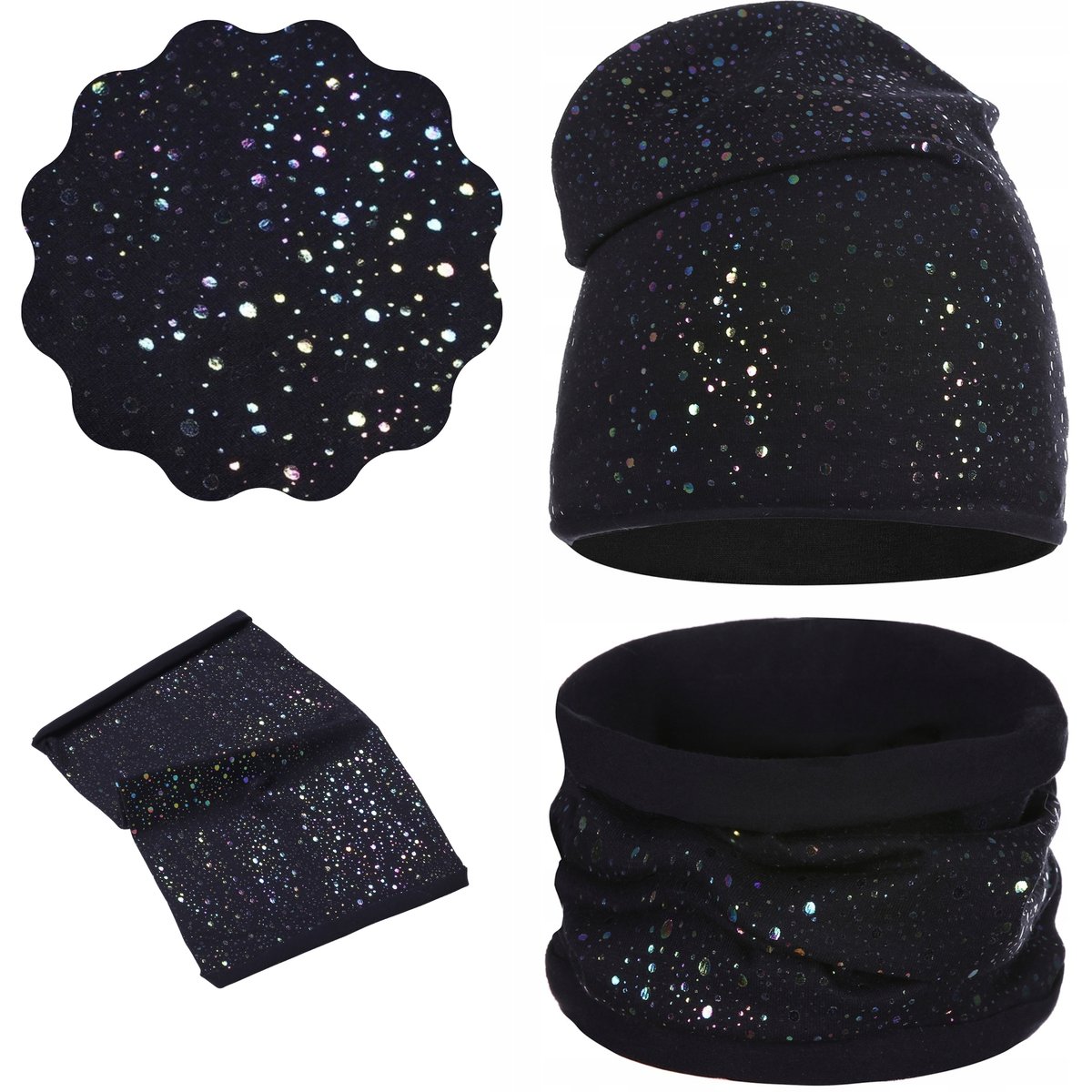 KOMPLET DZIECIĘCY CZAPKA+TUBA KOMIN R.38/40