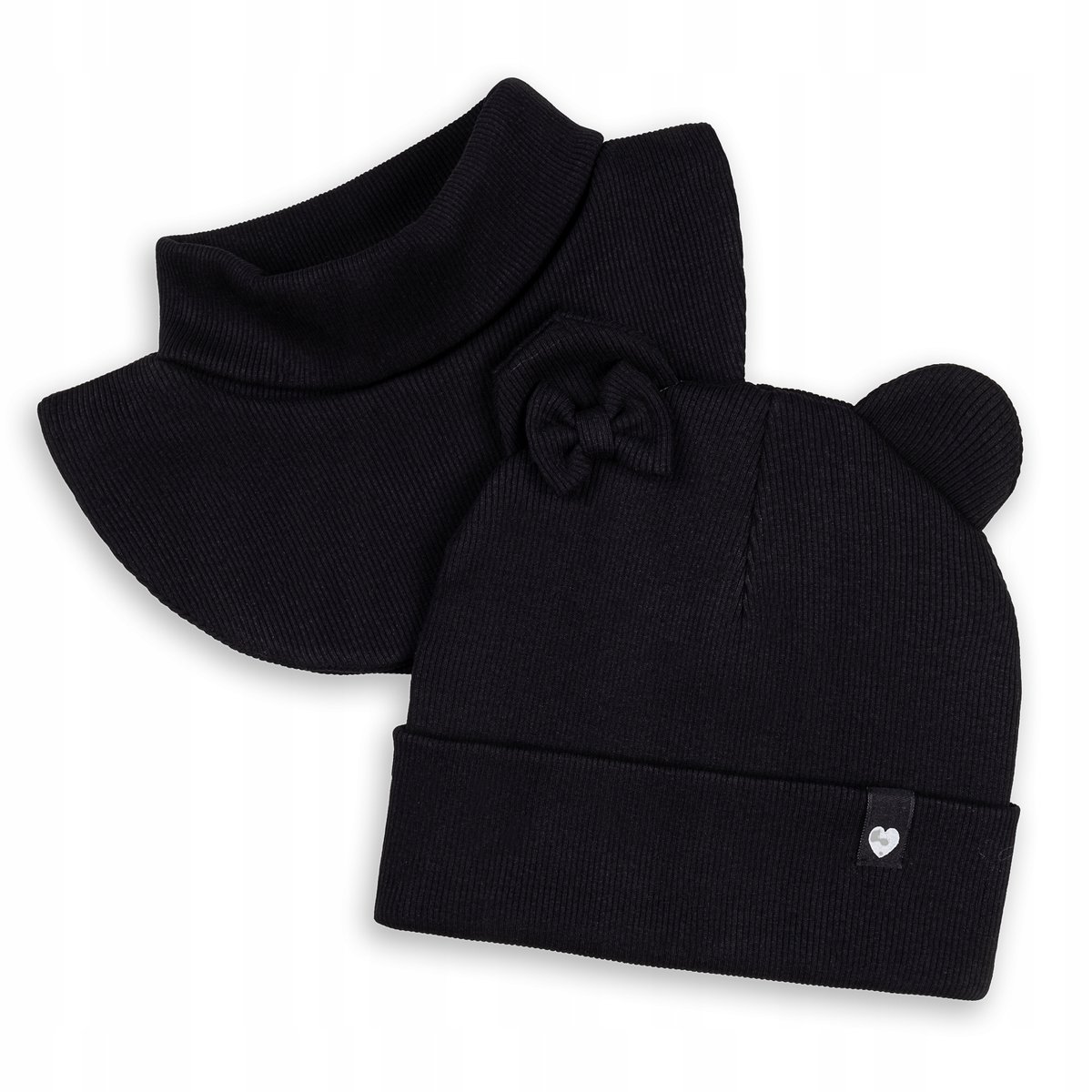 KOMPLET JESIENNY WIOSENNY CZAPKA + GOLFIK DLA DZIEWCZYNKI PODWÓJNY 48-50