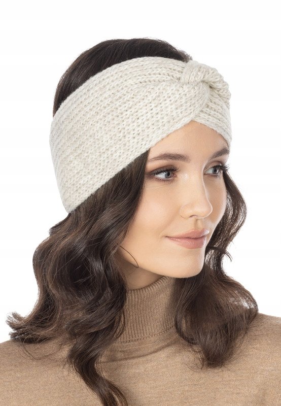 OPASKA DAMSKA ZIMOWA JESIENNA PLECIONA 15cm Polska Marka MAJKA BEŻOWA